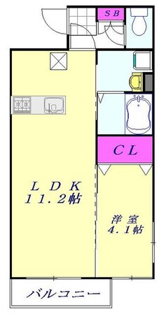 レグルス中央の物件間取画像